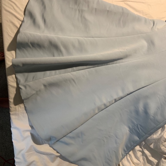 Amsale Ice Blue Jaylin Bridesmaid Dress - Picture 5 of 10